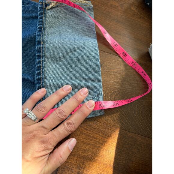 Universal Thread Mid Rise Cuffed 90s Baggy Jeans Dark Denim Blue Women's 6 NEW - Picture 7 of 7